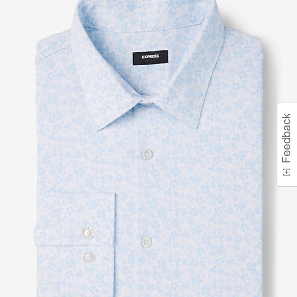 Express floral dress shirt